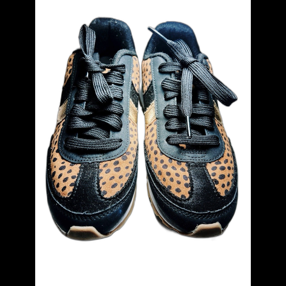 Cat & Jack Sneakers Girls' Size 4 Ellison Leopard Print Maximalist Footwear